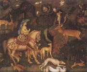 Antonio Pisanello The Vision of Saint Eustace oil painting